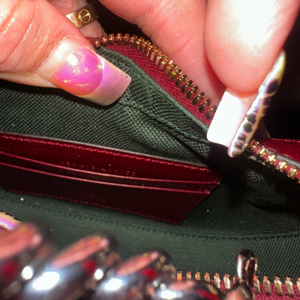 Gucci Ophidia Beige and Burgundy Shoulder Bag - Picture 10 of 11